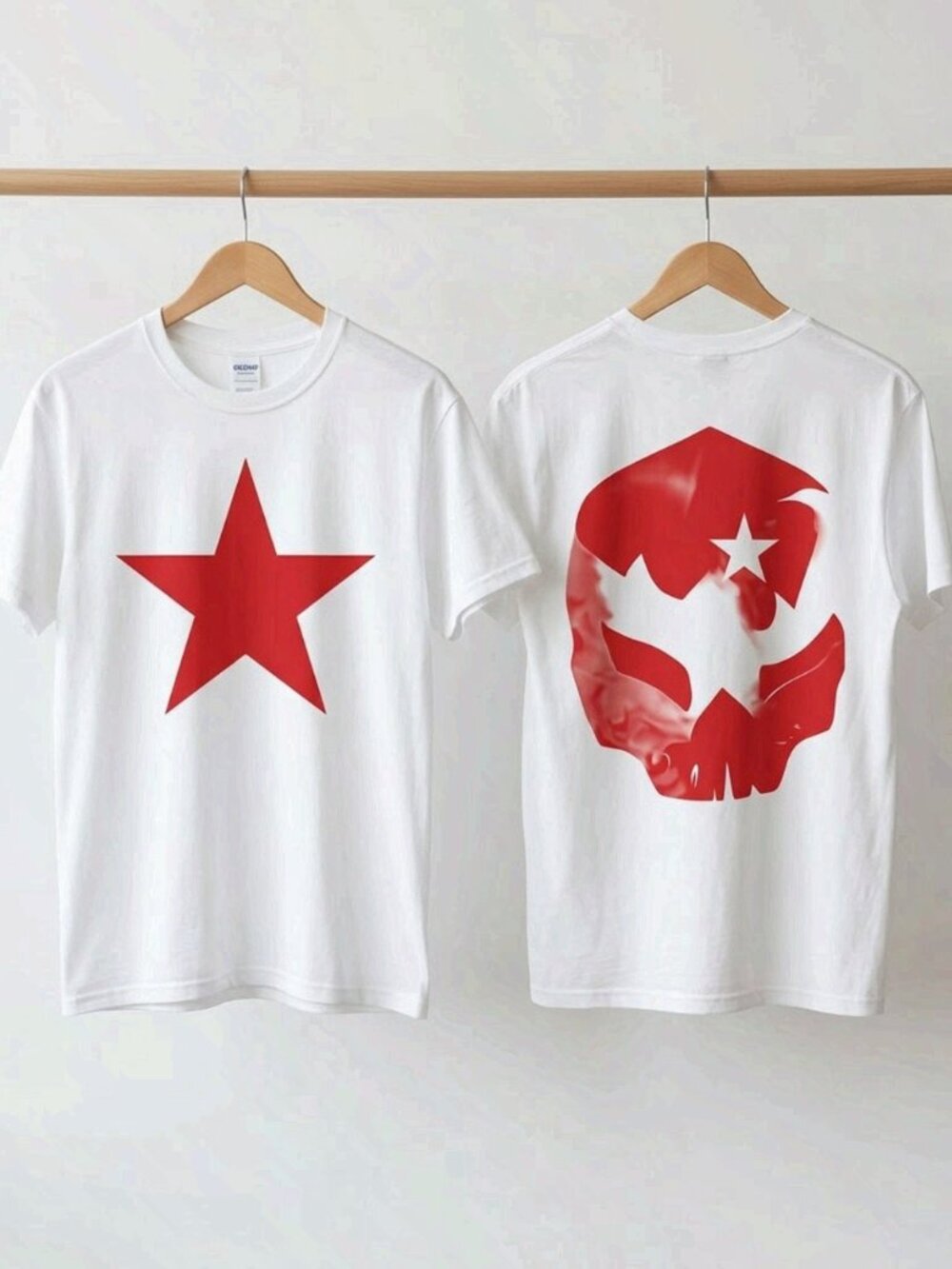 Kanye West Ye Live At Soldier Field Red Star White T-Shirt Reprint